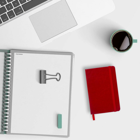 Блокнот МАЛЫЙ (100x150 мм) А6, BRAUBERG "Metropolis Special", под кожу, 80 л., клетка, красный, 111581 - Бизнес-блокноты и бизнес-тетради