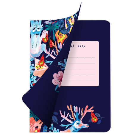 Тетради 60 л. в точку обложка SoftTouch, НАБОР 2 шт., бежевая бумага 70 г/м2, сшивка, B5 (179х250 мм), NIGHT/DAY, BRAUBERG, 403830 - Тетради более 60 листов