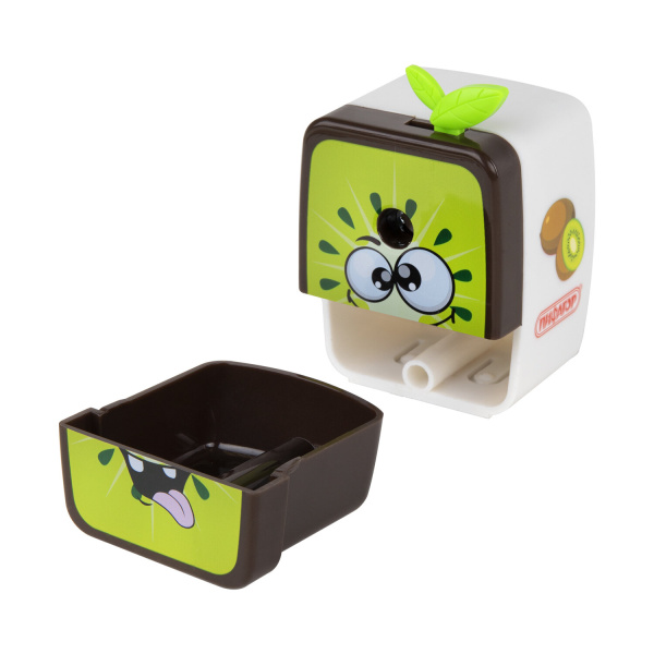 Точилка механическая ПИФАГОР "Киви", корпус белый/салатовый, 270428 - Точилки механические