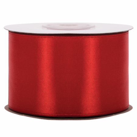 Лента атласная ширина 50 мм, длина 23 м, красная, BRAUBERG, 591521 - Ленты для декора, рукоделия и упаковки подарков
