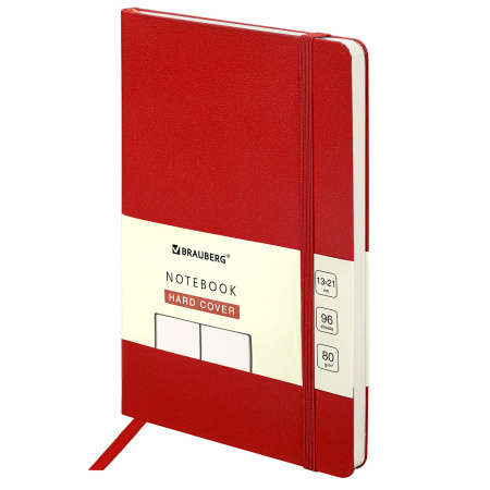 Блокнот-скетчбук А5 (130х210 мм), BRAUBERG ULTRA, балакрон, 80 г/м2, 96 л., без линовки, красный, 113049 - Бизнес-блокноты и бизнес-тетради
