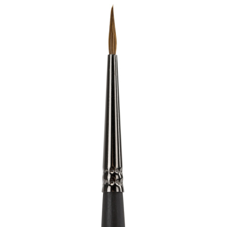 Кисть художественная проф. BRAUBERG ART CLASSIC, колонок, круглая, № 1, короткая ручка, 200930 - Кисти художественные из натурального волоса