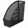 Лоток вертикальный для бумаг STAFF "Profit", 270х100х250 мм, сетчатый, полипропилен, черный, 237253 - Лотки вертикальные (стойки-уголки)