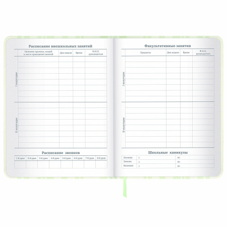 Дневник 1-11 класс 48 л., кожзам (твердая с поролоном), печать, наклейки, BRAUBERG, "Relax", 106190 - Дневники универсальные