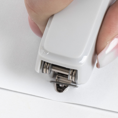 Степлер №10 BRAUBERG "Extra", до 20 листов, антистеплер, серо-красный, 229082 - Степлеры настольные