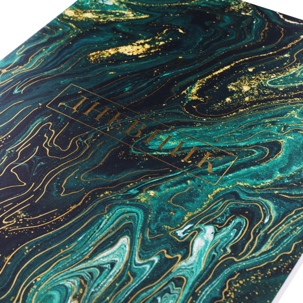 Дневник 1-11 класс 48 л., кожзам (гибкая), печать, фольга, BRAUBERG, "Мрамор", 106179 - Дневники универсальные