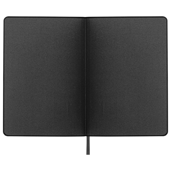 Ежедневник недатированный А5 (138х213 мм) BRAUBERG "Stylish", кожзам, гибкий, 160 л., черный, 126224 - Ежедневники с покрытием "под кожу и ткань"