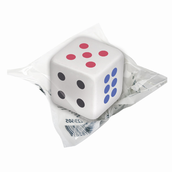 Ластик BRAUBERG "Cubo", 24х24х24 мм, белый, ассорти, 223605 - Ластики классические