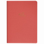 Тетрадь 60 л. в клетку обложка кожзам под лён, сшивка, B5 (179х250мм), КОРАЛЛОВЫЙ, BRAUBERG PASTEL, 403873 - Тетради более 60 листов