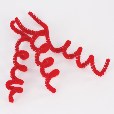 Проволока синельная для творчества "Пушистая", красная, 30 шт., 0,6х30 см, ОСТРОВ СОКРОВИЩ, 661533 - Проволока синельная (пушистая)