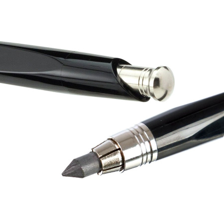 Карандаш цанговый пластиковый VERSATIL "KOH-I-NOOR" 5348, металл/пластмасса, L=90 мм, D=5,6 мм, короткий, черный - Цанговые, механические карандаши
