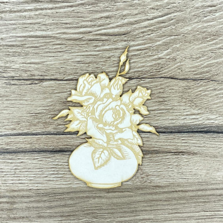 Чипборд с гравировкой "Ваза" толщина 1,55 мм