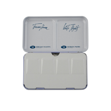 Набор мерцающих акварельных художественных красок "Белые ночи" "Весна, Лето" металл, 12 цв. в кюветах по 2,5мл - Акварель художественная в наборах