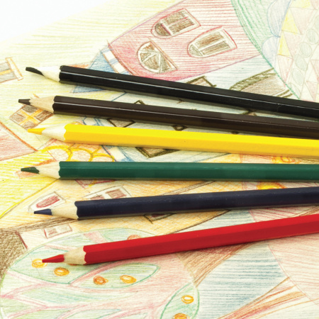 Карандаши цветные ПИФАГОР, 6 цветов, классические, заточенные, картонная упаковка, 180295 - Карандаши цветные