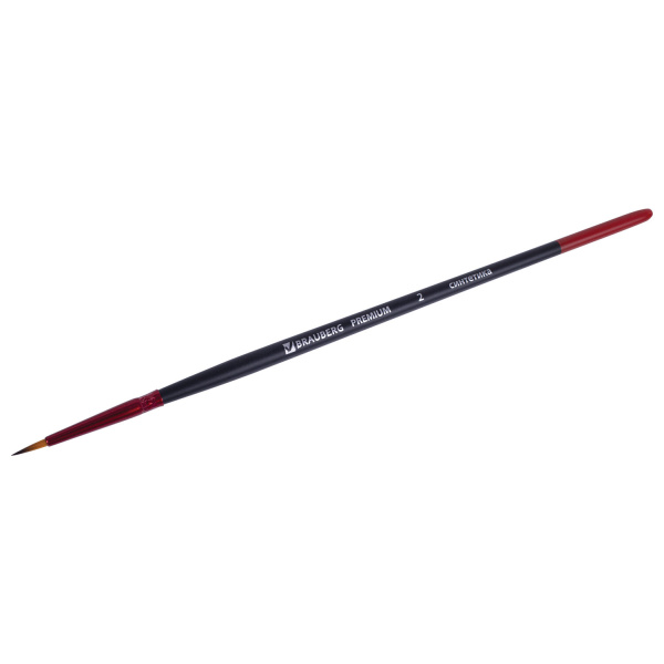 Кисть синтетика, круглая № 2, BRAUBERG PREMIUM, 201001 - Кисти для рисования