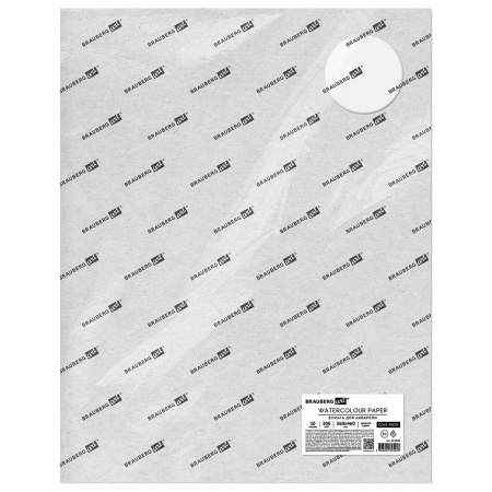 Бумага для акварели 300 г/м2 360x460 мм среднее зерно, 10 листов, BRAUBERG ART PREMIERE, 113228 - Альбомы и бумага для акварели и масла