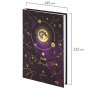 Ежедневник недатированный А5 (145х215 мм), ламинированная обложка с фольгой, 128 л., STAFF, "Starry", 113525 - Ежедневники с твердой обложкой