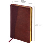 Ежедневник недатированный А5 138х213 мм BRAUBERG "Cayman" под кожу, 160 л., коричневый/коричневый, 125084 - Ежедневники с покрытием "под кожу и ткань"