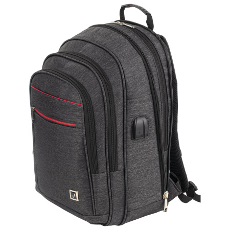 Рюкзак BRAUBERG URBAN универсальный, с отделением для ноутбука, USB-порт, Progress, 48х14х34 см, 229873 - Рюкзаки с отделением для ноутбука