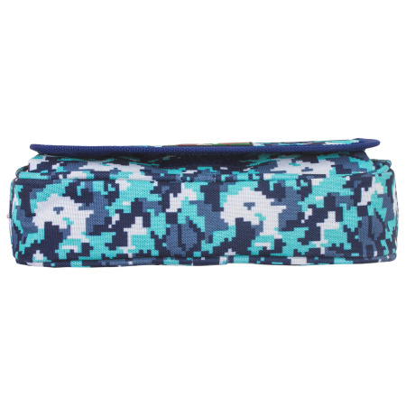 Пенал BRAUBERG для мальчиков, 1 отделение, органайзер, мягкий, "Military", синий, 21х5х9 см, 228991 - Пеналы мягкие