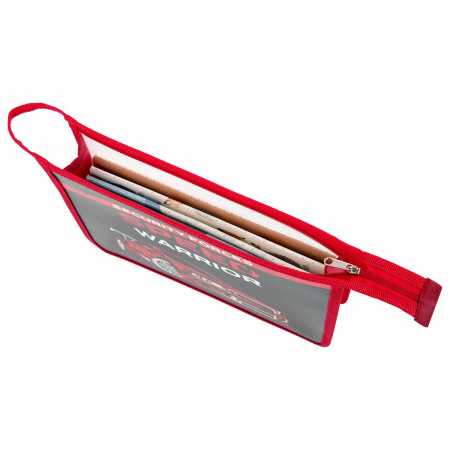 Папка для тетрадей ПИФАГОР А5, 1 отделение, пластик, на молнии, "Speed warrior", 271088 - Папки для тетрадей и уроков труда