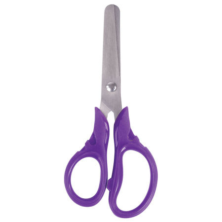 Ножницы BRAUBERG "FRUITY", 130 мм, ассорти, эргономичные ручки, закругленные лезвия, 236980 - Ножницы универсальные