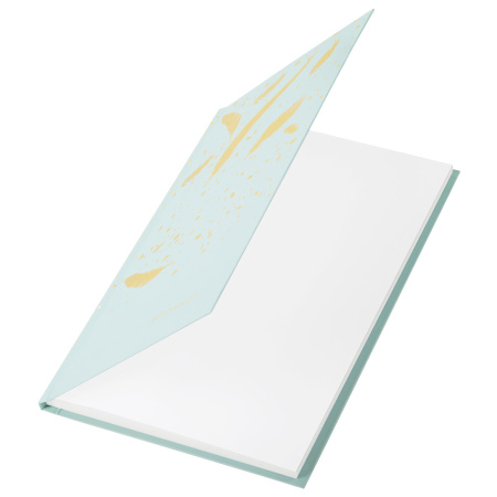 Блокнот (135х206 мм) А5 STAFF, 80 л., твердый, тиснение фольгой, "Пёрышки", 111610 - Блокноты в книжном переплете