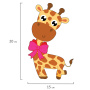 Набор для творчества "Аппликация из фетра", "Жираф", основа 20х15 см, ЮНЛАНДИЯ, 662385 - Создание аппликаций