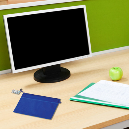 Папка-конверт на молнии МАЛОГО ФОРМАТА (240х175 мм) А5, 2 отделения, ПВХ, BRAUBERG "Energy", 229553 - Папки-конверты на молнии