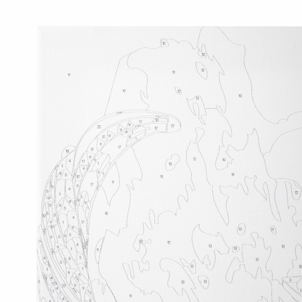 Картина по номерам 40х50 см, ОСТРОВ СОКРОВИЩ "Этнический бык", на подрамнике, акрил, кисти - Картины по номерам