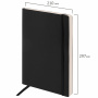 Ежедневник недатированный БОЛЬШОЙ ФОРМАТ 210х297 мм А4, BRAUBERG "Metropolis Ultra", 160 л., черный, 113284 - Ежедневники с покрытием "под кожу и ткань"
