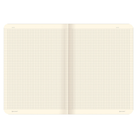 Тетрадь 48 л. в клетку обложка кожзам под лён, сшивка, A5 (147х210мм), СИНИЙ, BRAUBERG PASTEL, 403872 - Тетради 40-48 листов