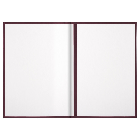 Папка адресная бумвинил без надписи, формат А4, бордовая, индивидуальная упаковка, STAFF "Basic", 129634 - Папки адресные