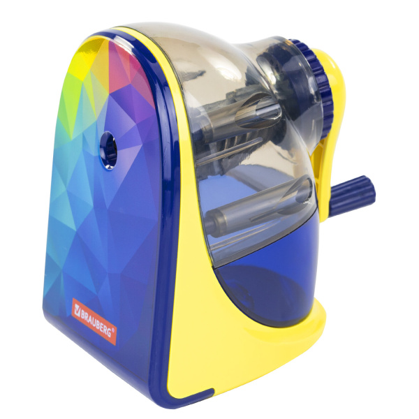 Точилка механическая BRAUBERG "MULTICOLOR", корпус с печатью, 228489 - Точилки механические