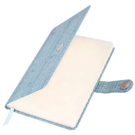 Еженедельник датированный 2024 А5 145х215 мм BRAUBERG "Augustus", под кожу, светло-серый, 115016 - Еженедельники