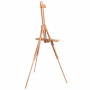 Мольберт полевой - тренога, бук, с полкой, высота 132-192 см, высота холста 112 см, BRAUBERG ART, 192262 - Мольберты