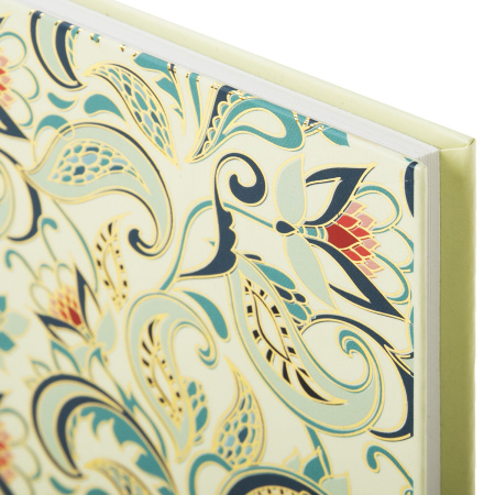 Блокнот А5 (135х206 мм), 80 л., твердый переплет, клетка, фольга, BRAUBERG, "Узор", 126049 - Блокноты в книжном переплете