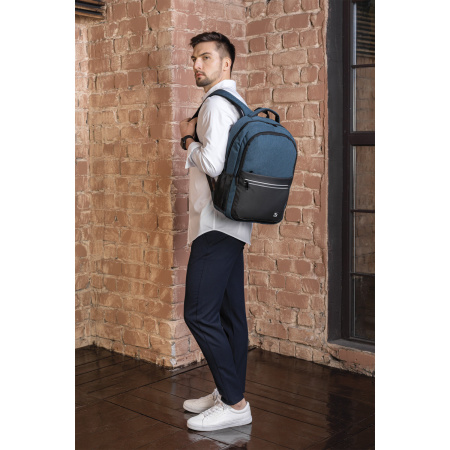 Рюкзак BRAUBERG URBAN универсальный, с отделением для ноутбука, USB-порт, "Denver", синий, 46х30х16 см, 229893 - Рюкзаки с отделением для ноутбука