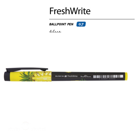 Ручка шариковая BRUNO VISCONTI FreshWrite, СИНЯЯ, "Ананас", узел 0,7 мм, линия письма 0,5 мм, 20-0214/89 - Ручки шариковые неавтоматические