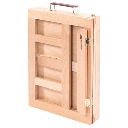 Мольберт настольный из бука с выдвижным ящиком, 34,5х26х27 см, холст до 30 см, BRAUBERG ART, 192247 - Мольберты