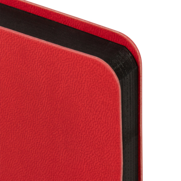 Ежедневник недатированный А5 138х213 мм BRAUBERG "Metropolis Mix", под кожу, 136 л, красный, 113293 - Ежедневники с покрытием "под кожу и ткань"