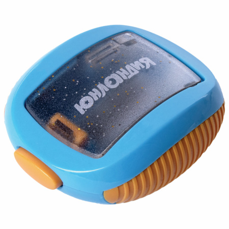 Точилка ЮНЛАНДИЯ "Звездолет Юнландика", с контейнером, пластиковая, корпус ассорти, 228471 - Точилки ручные