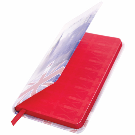 Блокнот МАЛЫЙ ФОРМАТ (100х150 мм) А6, BRAUBERG VISTA "London", под кожу, твердый, 80 л., 112092 - Бизнес-блокноты и бизнес-тетради