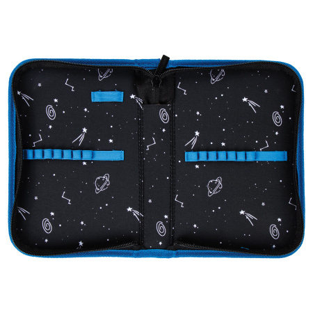 Пенал BRAUBERG, 1 отделение, полиэстер, 21х14 см, "Moon", 270305 - Пеналы каркасные