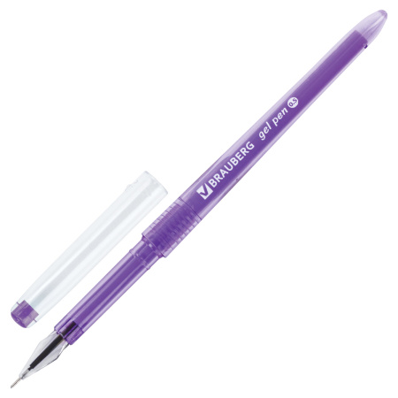 Ручки гелевые BRAUBERG DIAMOND, НАБОР 12 ЦВЕТОВ, узел 0,5 мм, линия письма 0,25 мм, 143377 - Наборы гелевых ручек