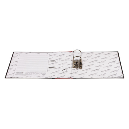 Папка-регистратор ОФИСМАГ, фактура стандарт, с мраморным покрытием, 75 мм, красный корешок, 225584 - Папки-регистраторы с арочным механизмом