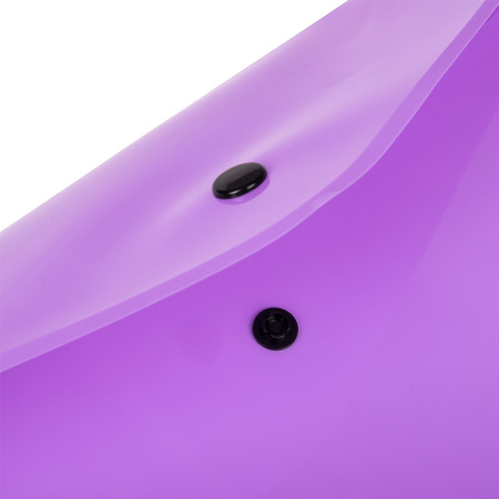 Папка-конверт с кнопкой BRAUBERG "Pastel", А4, до 100 листов, непрозрачная, лиловая, 0,18 мм, 270475 - Папки-конверты с кнопкой