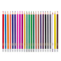 Карандаши цветные стираемые с ластиком ПИФАГОР "МАГИЯ", 24 цветов, пластиковые, 181576, 50 - Карандаши цветные
