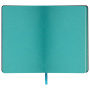 Ежедневник недатированный А5 (138х213 мм) BRAUBERG "Stylish", кожзам, гибкий, 160 л., бирюзовый, 111862 - Ежедневники с покрытием "под кожу и ткань"