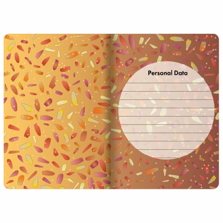 Тетрадь 40 л. в точку обложка SoftTouch, бежевая бумага 70 г/м2, сшивка, А5 (147х210 мм), ЦВЕТЫ, BRAUBERG, 403801 - Тетради 40-48 листов